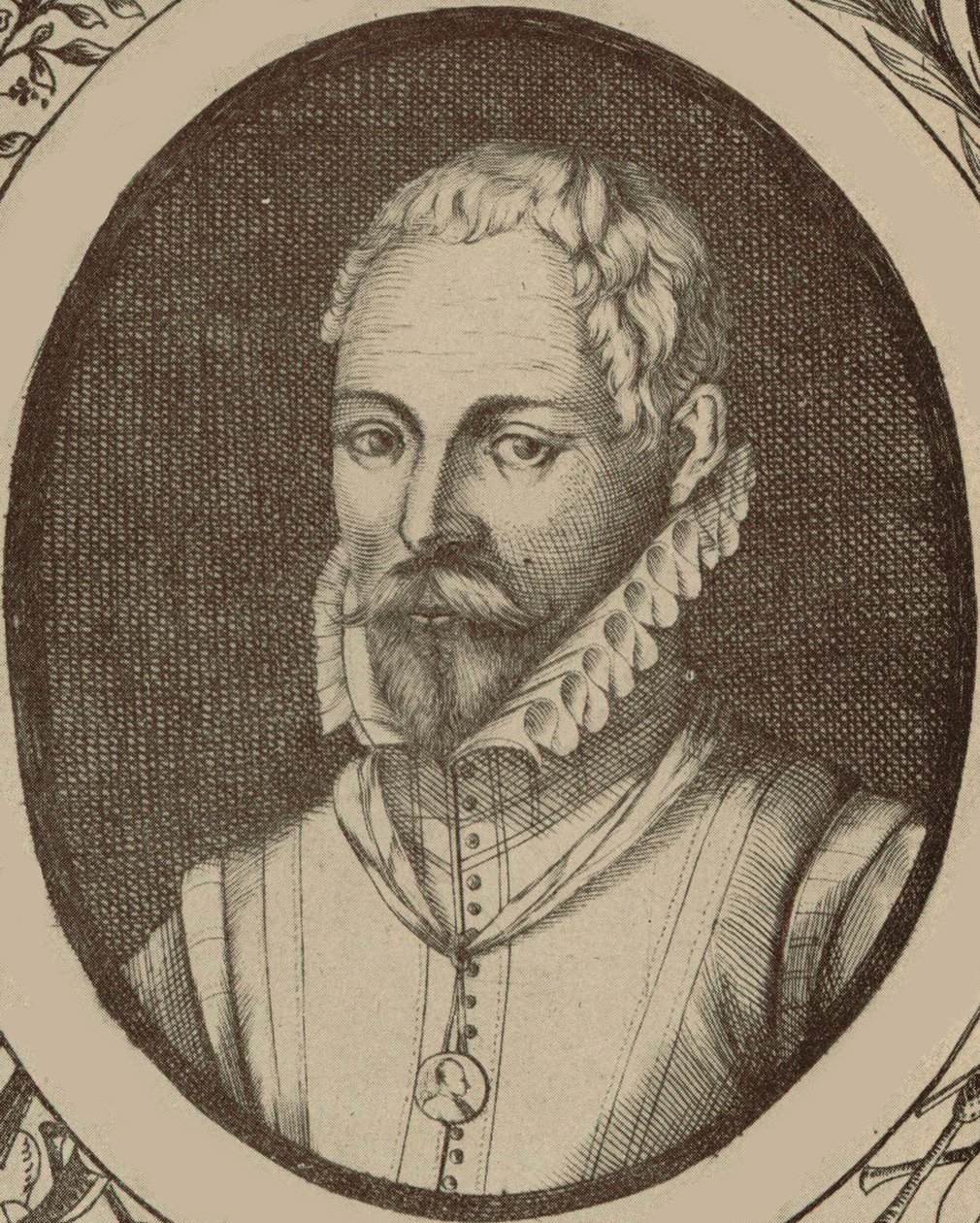 Retrato do compositor Roland de Lassus 1532-1594. de Meyssens