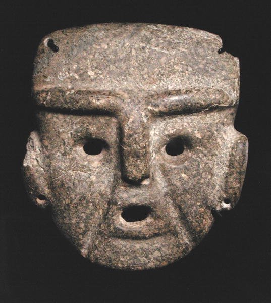Máscara, 300-100 AC (greenstone) de Mezcala Mezcala