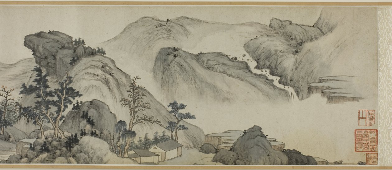 Habitações Reclusas nas Montanhas de outono de Mi Wanzhong