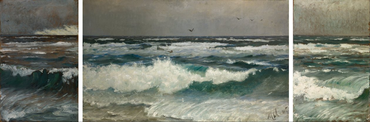 Disjuntores na costa de Michael Peter Ancher