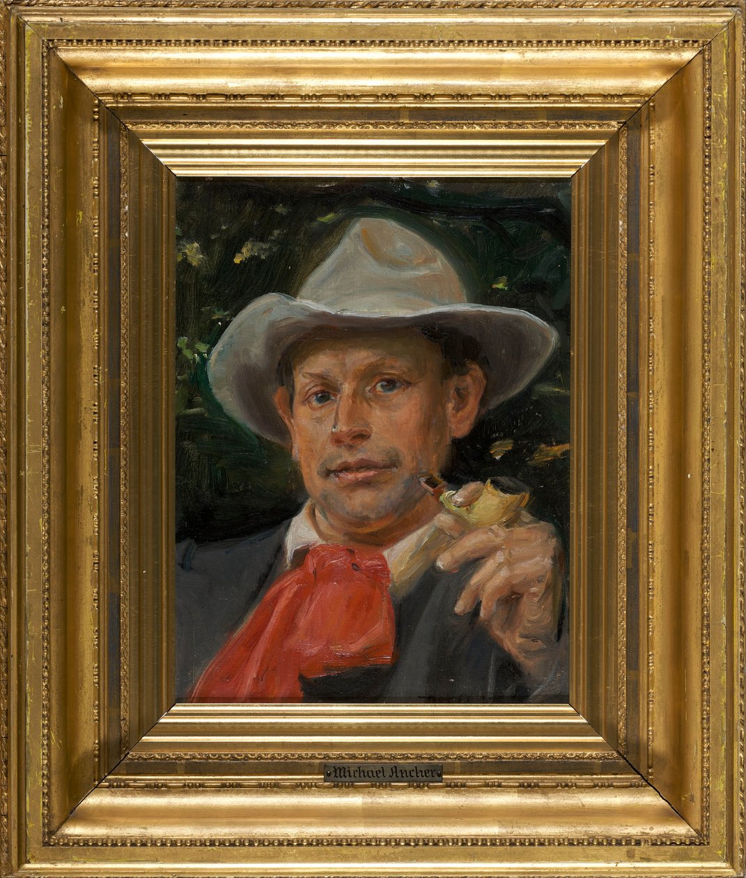 Retrato de Martin Andersen Nexø de Michael Peter Ancher