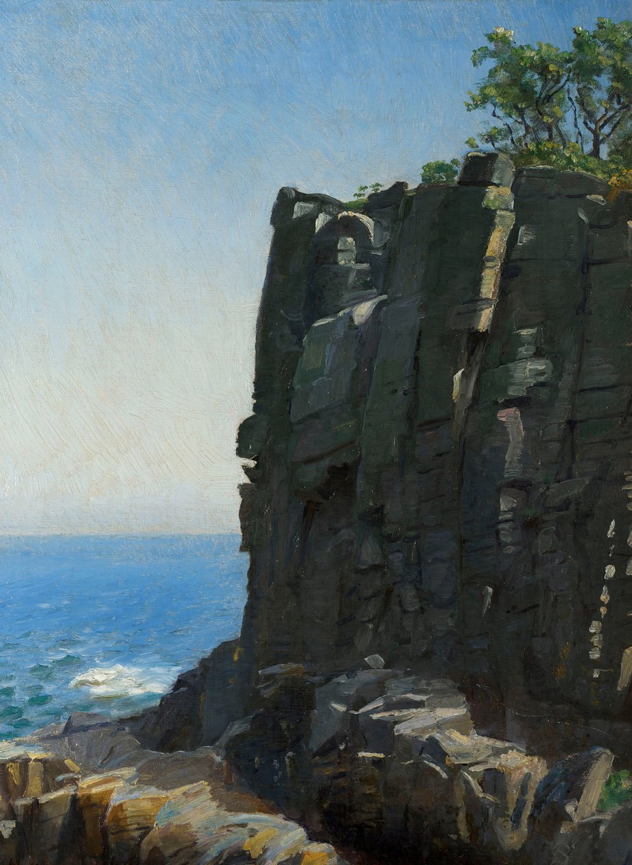 Os penhascos do santuário em Rø de Michael Peter Ancher