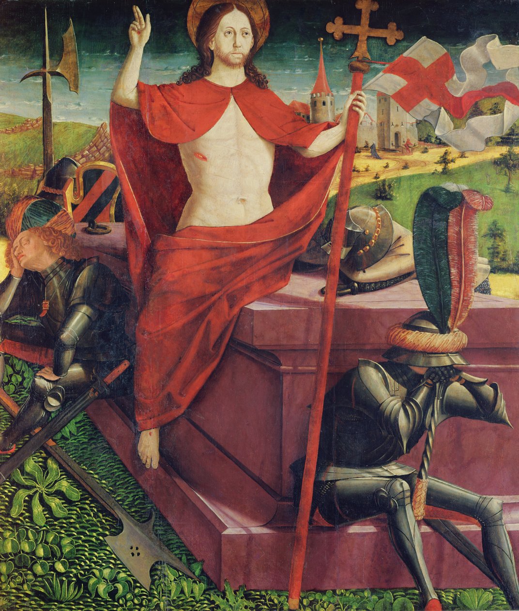 A ressurreição, do retábulo de Santo Estêvão, c.1470 de Michael Pacher