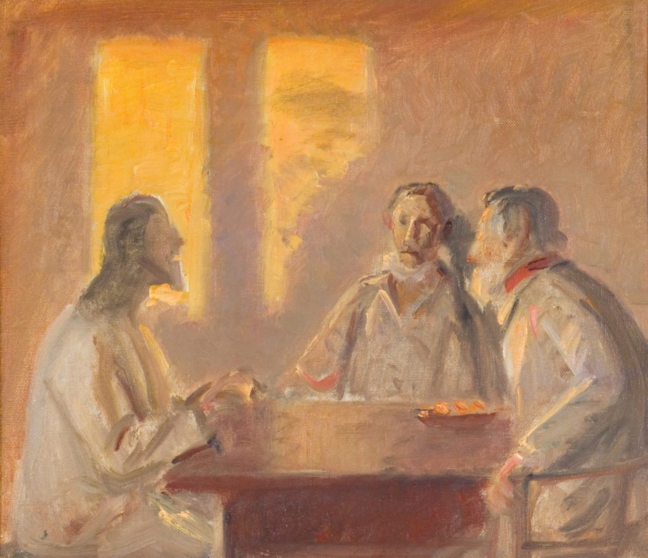 Cristo em Emaús de Michael Peter Ancher