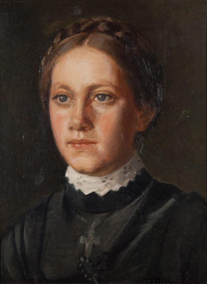 Retratos de Karoline Marie Larsen Lth de Michael Peter Ancher