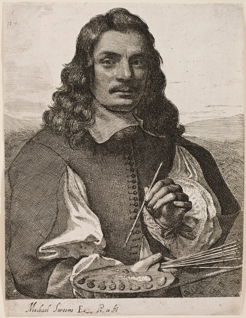 Auto-retrato, c.1656-58 de Michael Sweerts