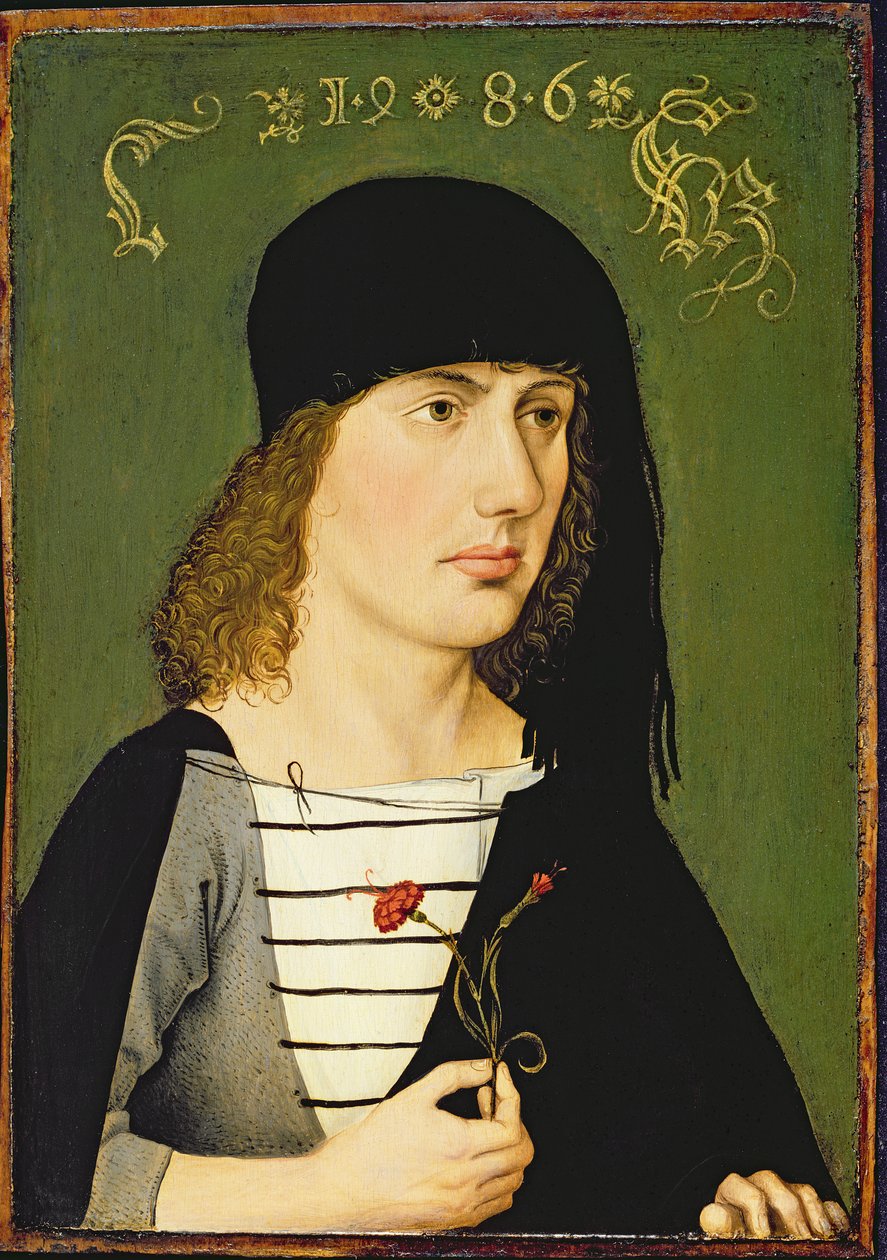 Um jovem, 1486 de Michael Wolgemut or Wolgemuth
