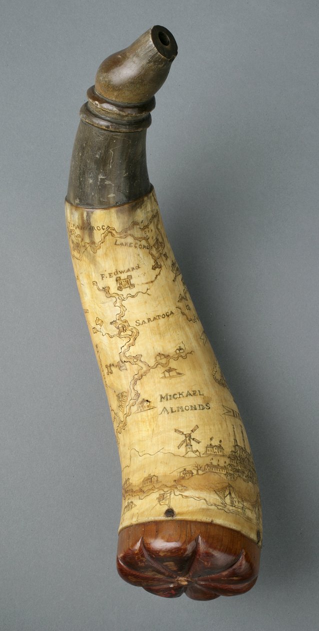 Chifre de Pó, 1785 (chifre e madeira) de Michael Almonds