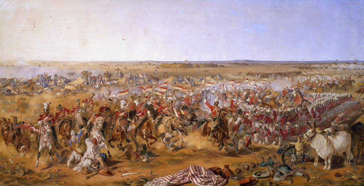XVI Lancers, Batalha de Aliwal, 28 de janeiro de 1846 de Michael Angelo Hayes