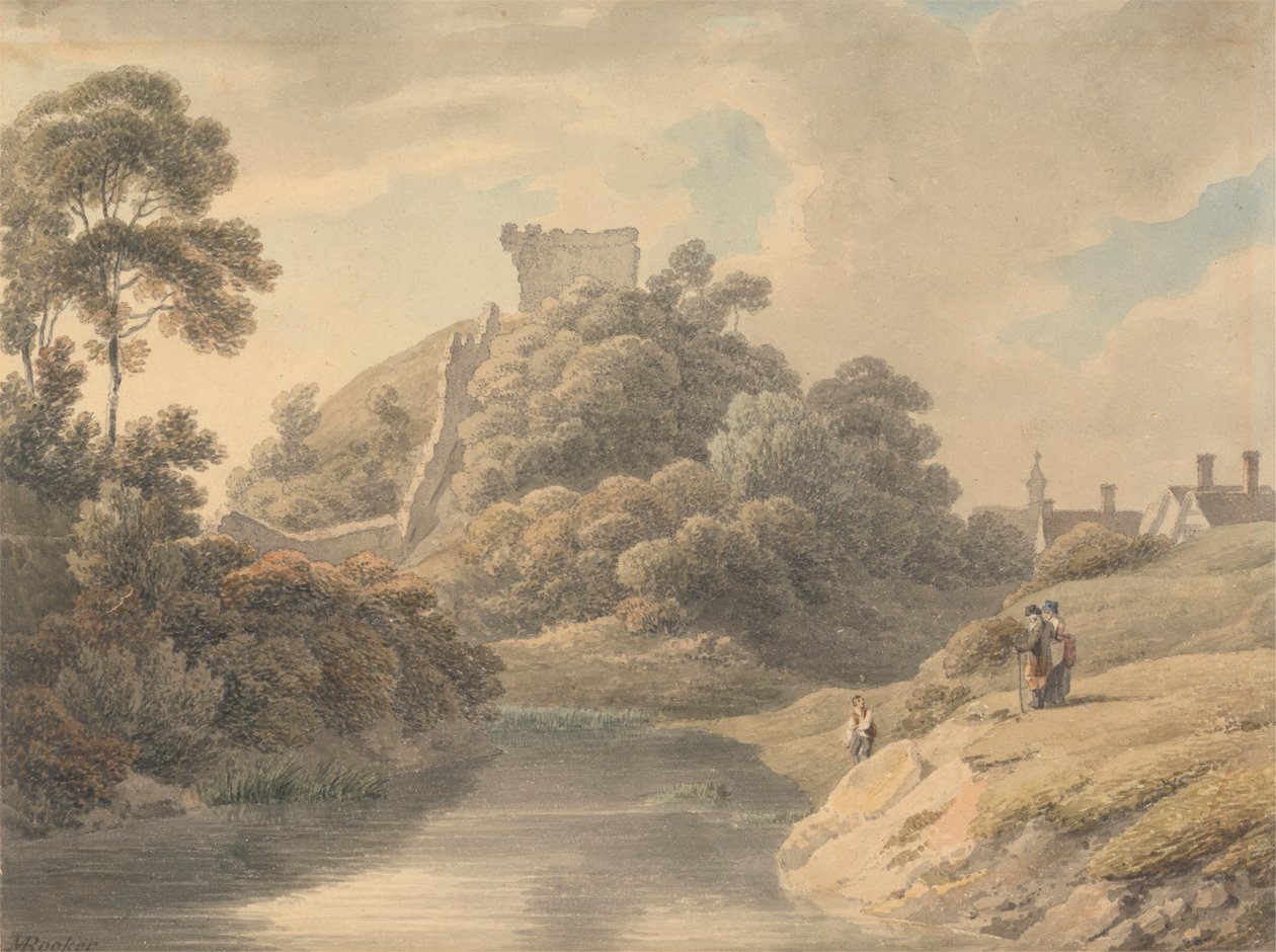 Castelo de Clare, Suffolk de Michael Angelo Rooker