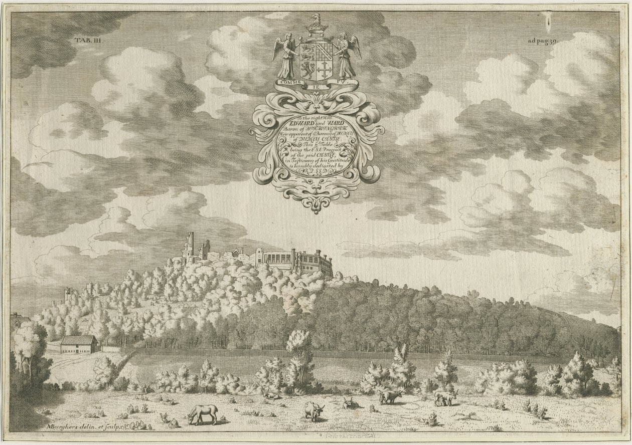 Castelo Dudley: gravação em chapa de cobre, nd [1653-1686] (imprimir) de Michael Burghers