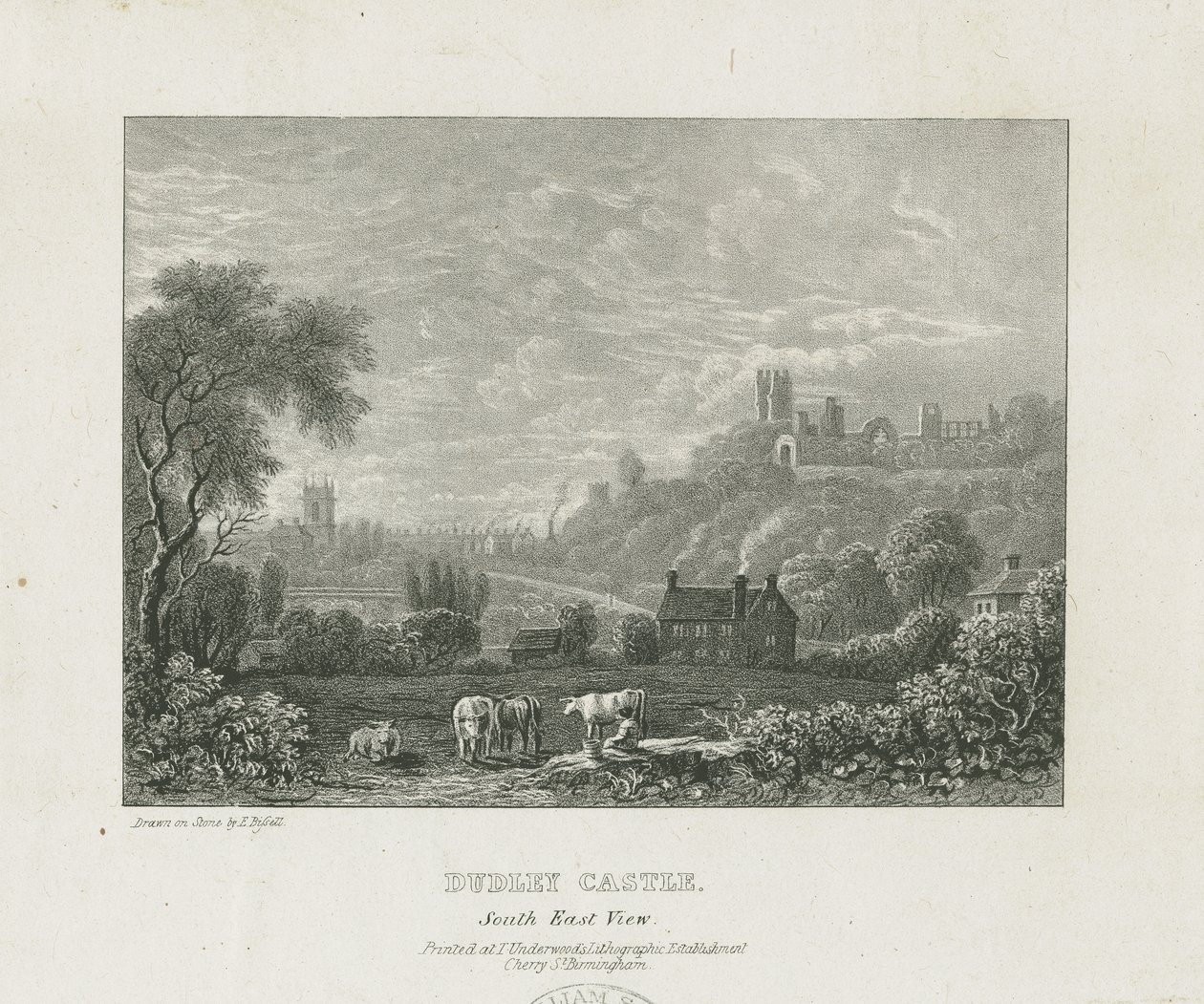 Castelo Dudley: gravação em chapa de cobre, nd [1653-1686] (imprimir) de Michael Burghers
