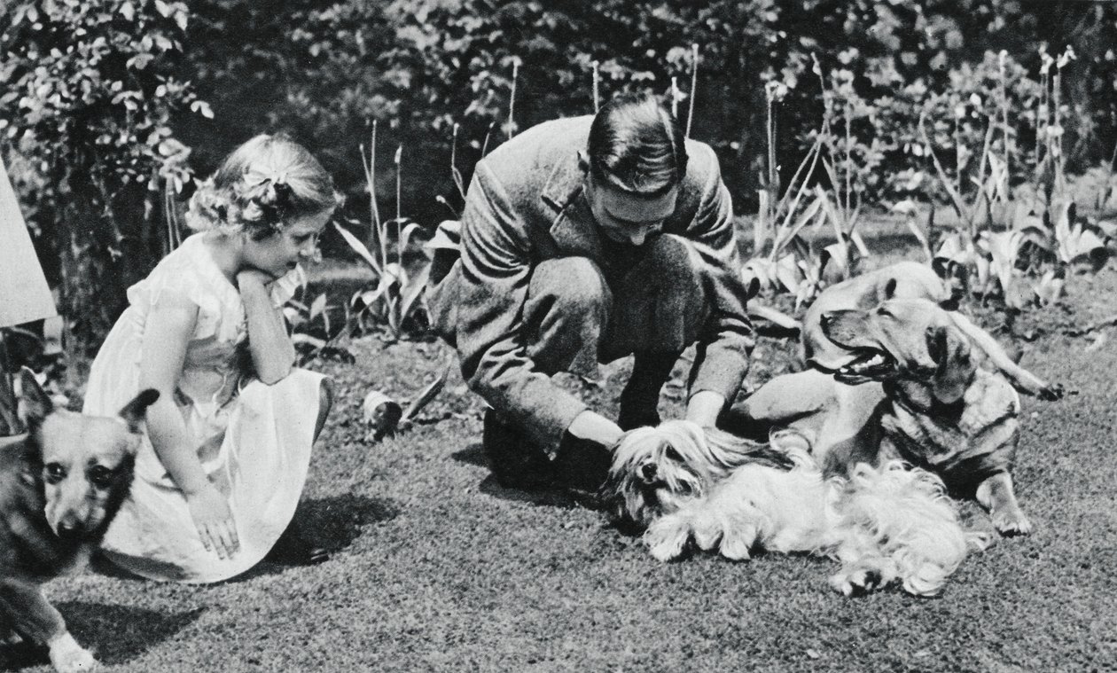 Rei George VI e princesa Margaret Rose, 1937. de Michael Chance