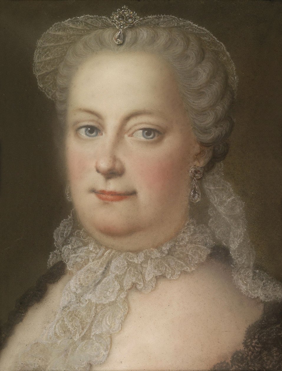 Retrato da imperatriz Maria Theresia da Áustria 1717-1780, 1762 de Michael Christoph Hagelgans