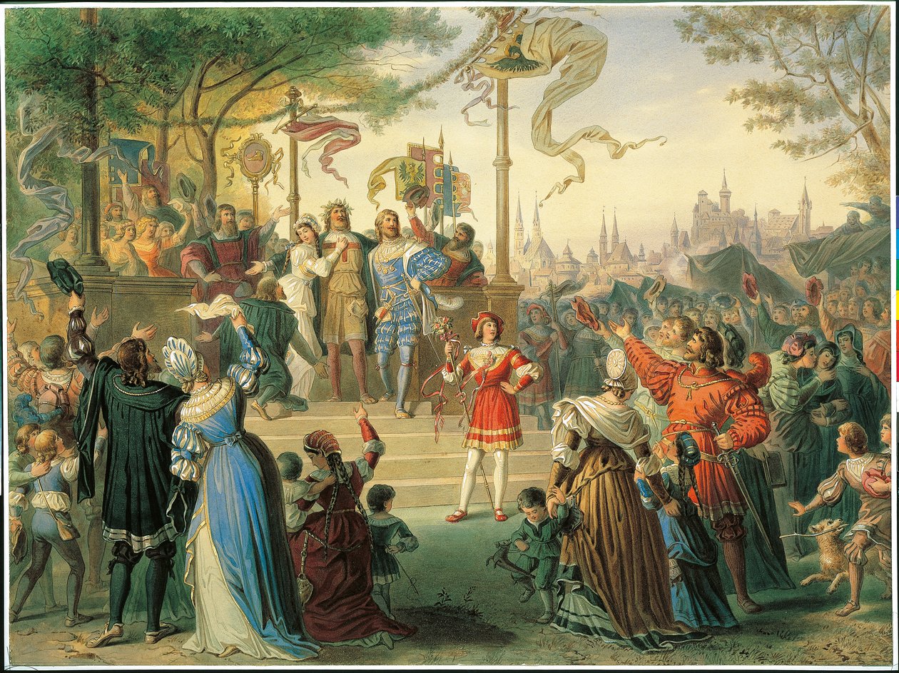 A Festa de São João, Cena 5 de "Die Meistersinger" de Richard Wagner de Michael Echter