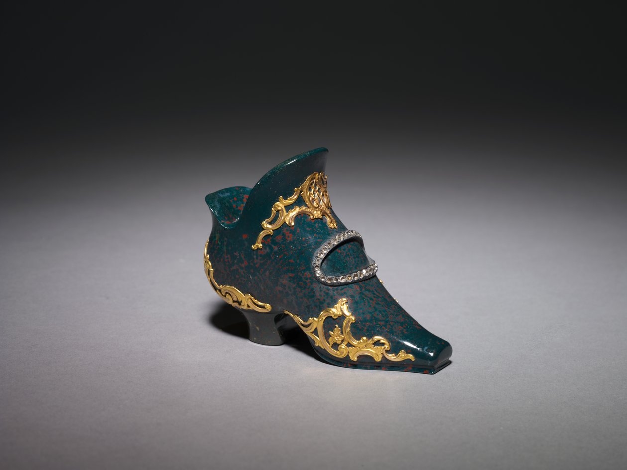 Sapato miniatura, empresa de Peter Carl Fabergé de Michael Evlampievich Perkhin