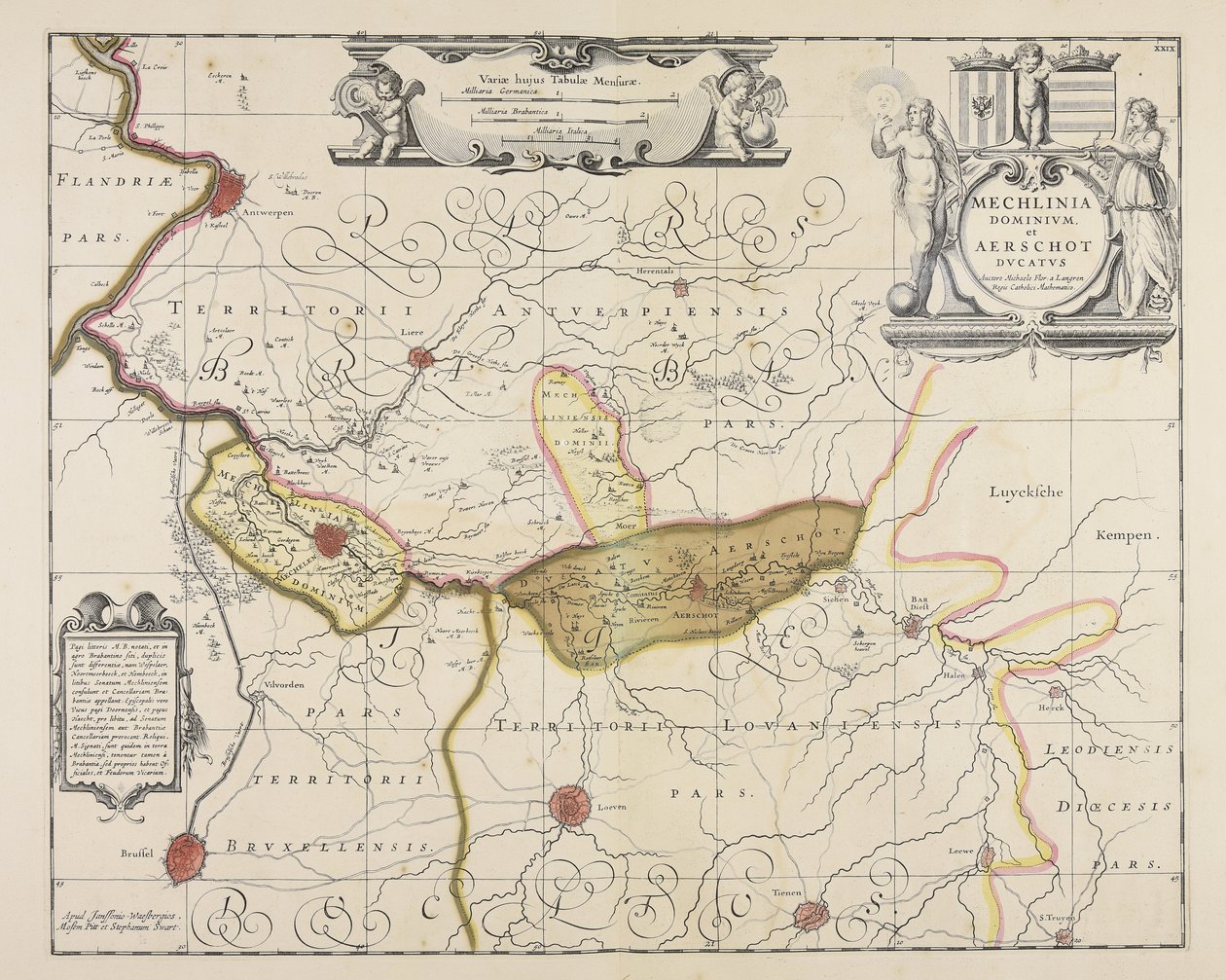 Mechlinia dominium et Aerschot ducatus / auctore Michaele Flor. a Langren ... de Michael Floris van Langren