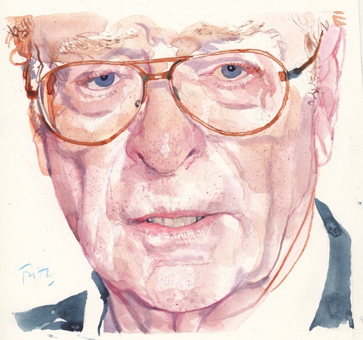 Michael Caine (aguarela) de Michael Frith