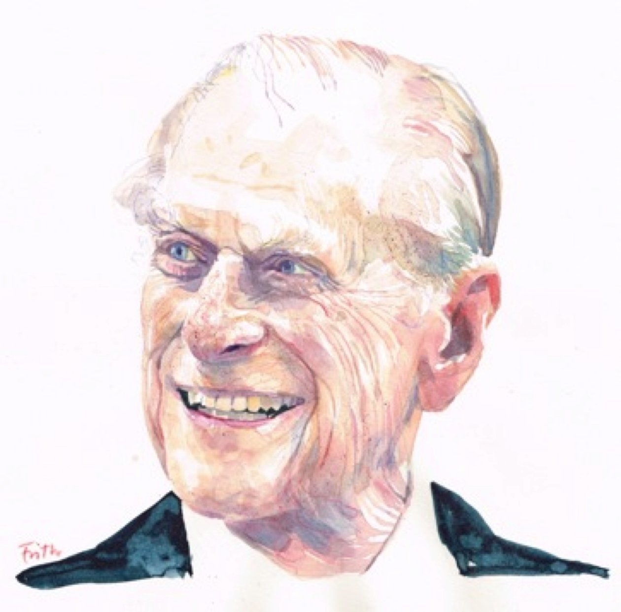 Príncipe Filipe, Duque de Edimburgo (aguarela) de Michael Frith