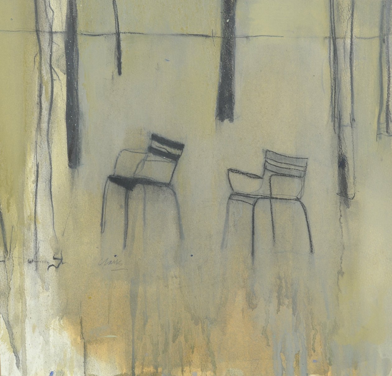 Cadeiras, Jardin des Tuileries, 2015 (técnica mista) de Michael G. Clark