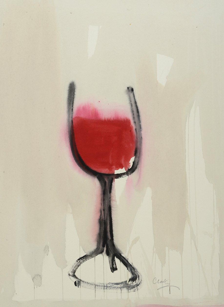 Claret, 2016 (aguarela sobre papel) de Michael G. Clark