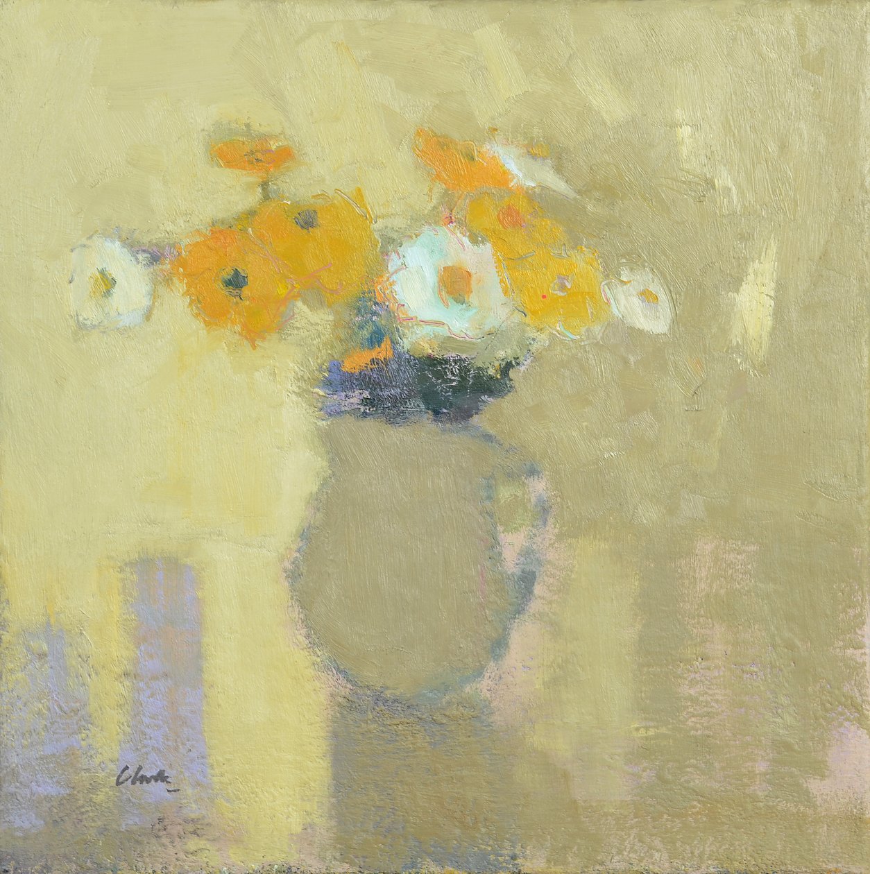 Flores do jardim murado, 2014 (óleo sobre linho) de Michael G. Clark