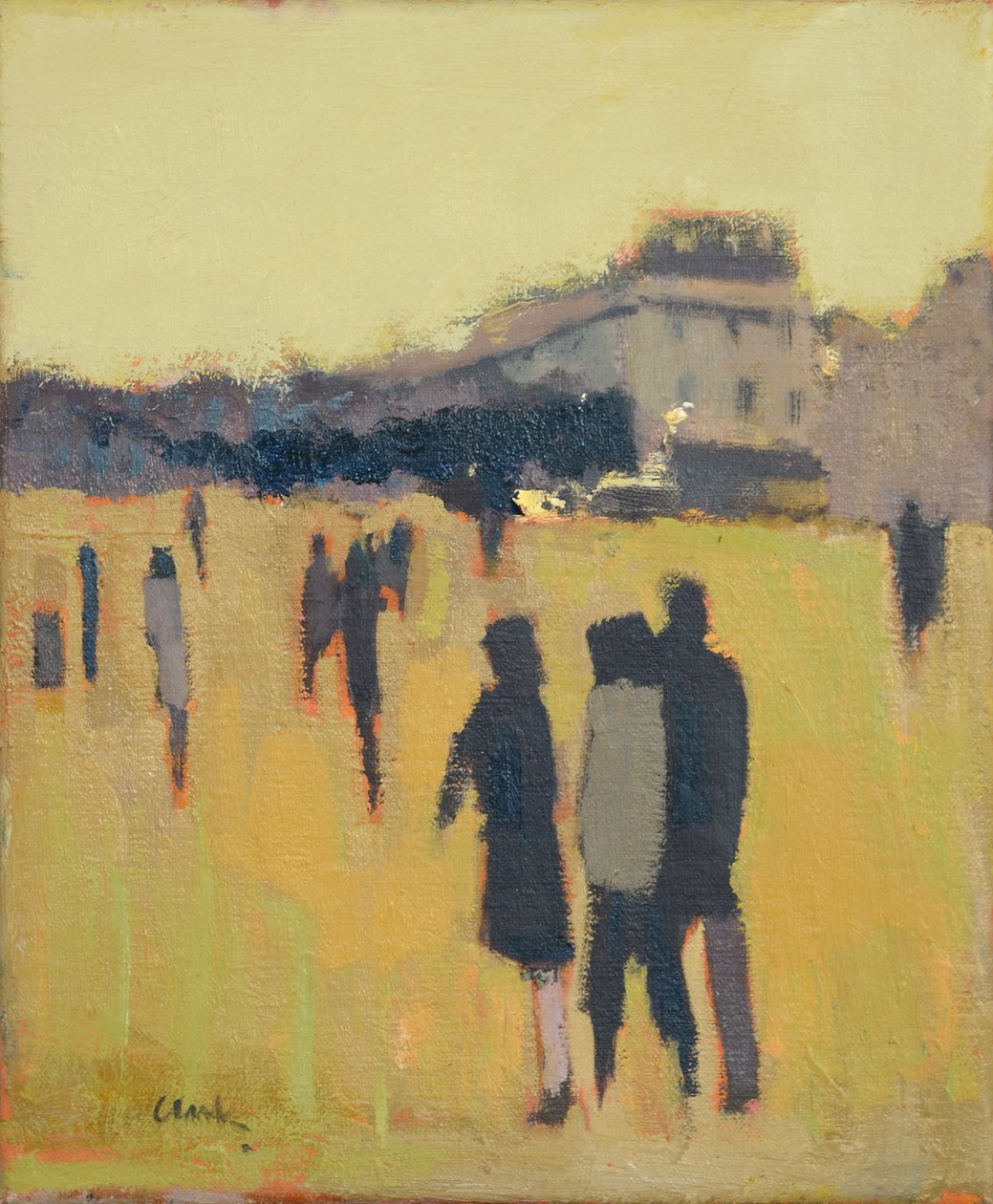 Amigos, 2017 (óleo sobre linho) de Michael G. Clark