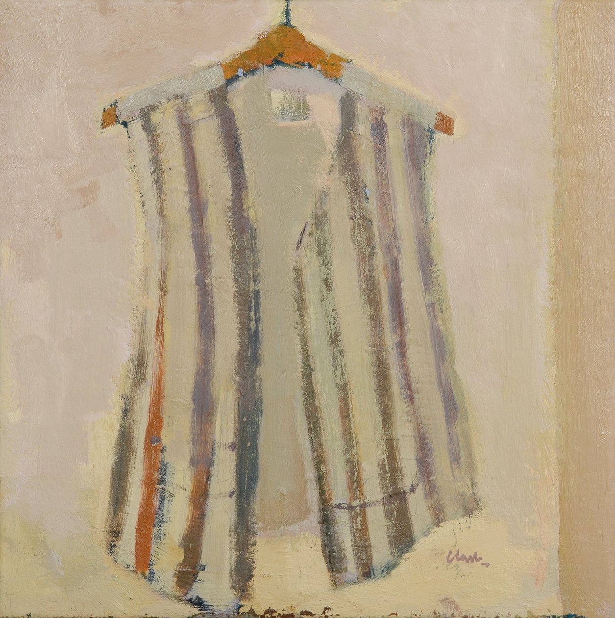 Colete de seda italiana, 2017 (óleo sobre linho) de Michael G. Clark
