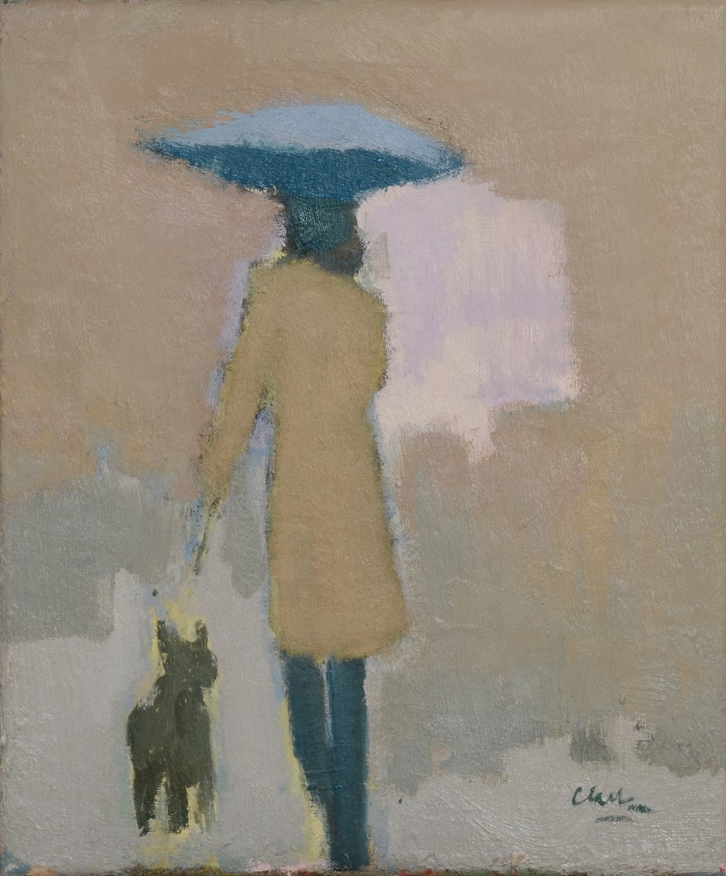Parisiense, 2017 (óleo sobre linho) de Michael G. Clark