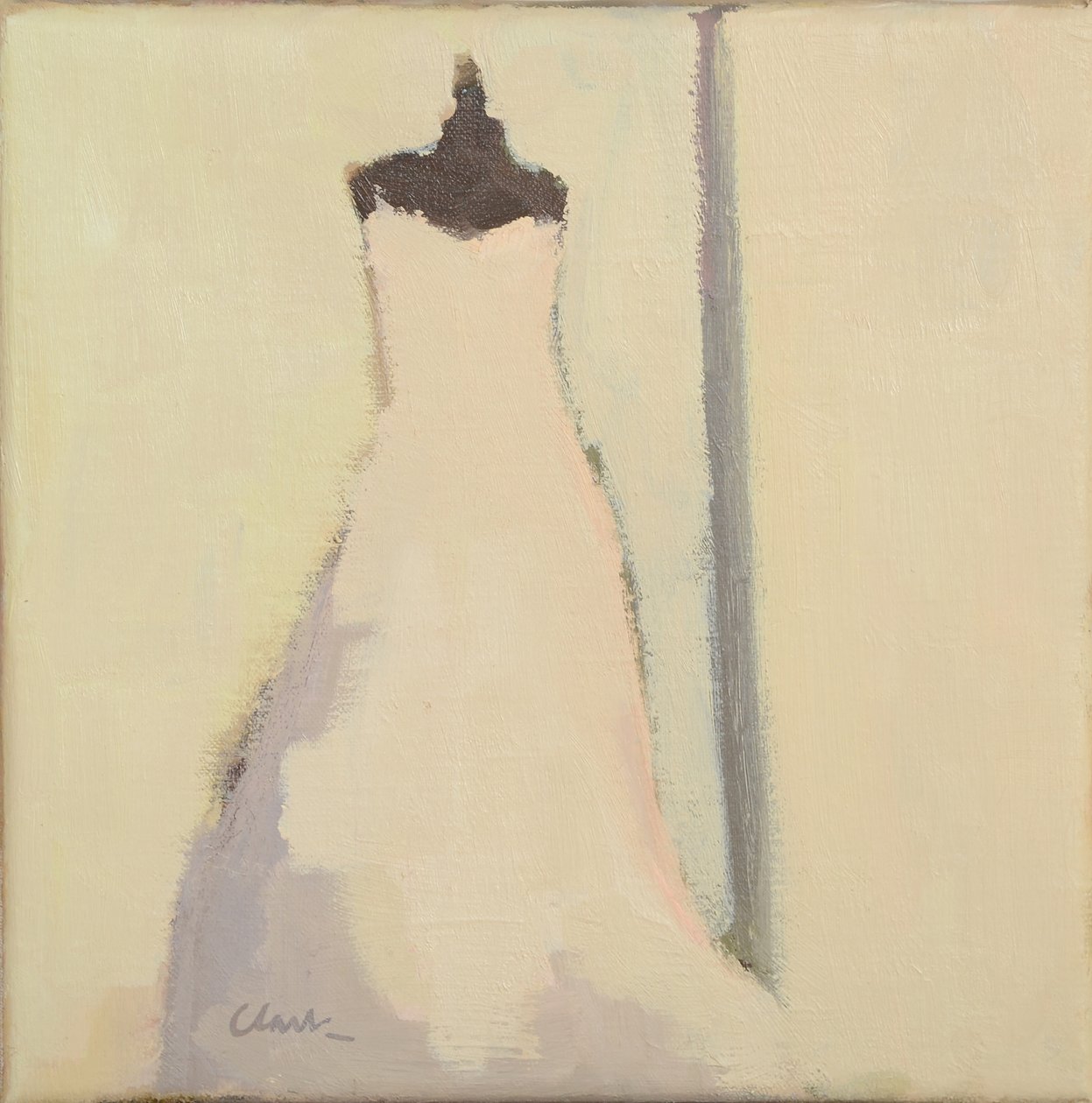 Vestido de noiva, 2017 (óleo sobre linho) de Michael G. Clark