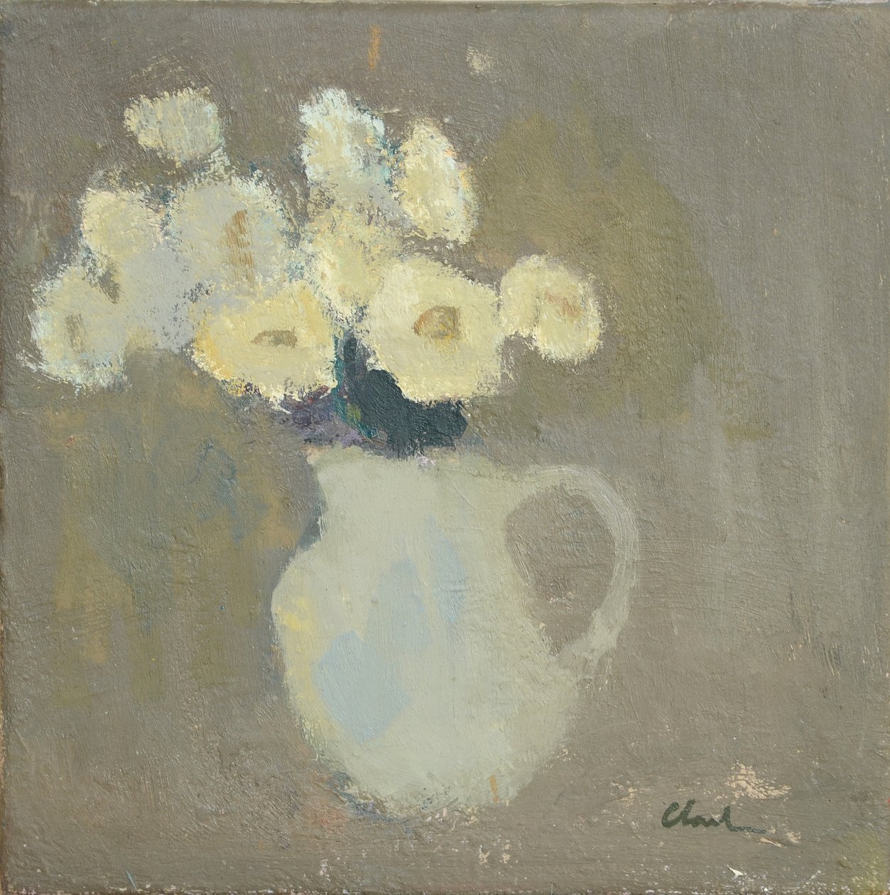 Flores Brancas, 2016 (óleo sobre linho) de Michael G. Clark