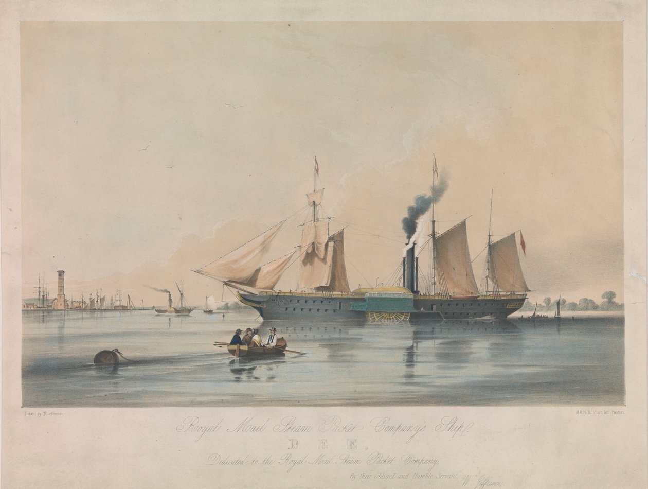 Navio "Dee" da Royal Mail Steam Packet Company de Michael Hanhart