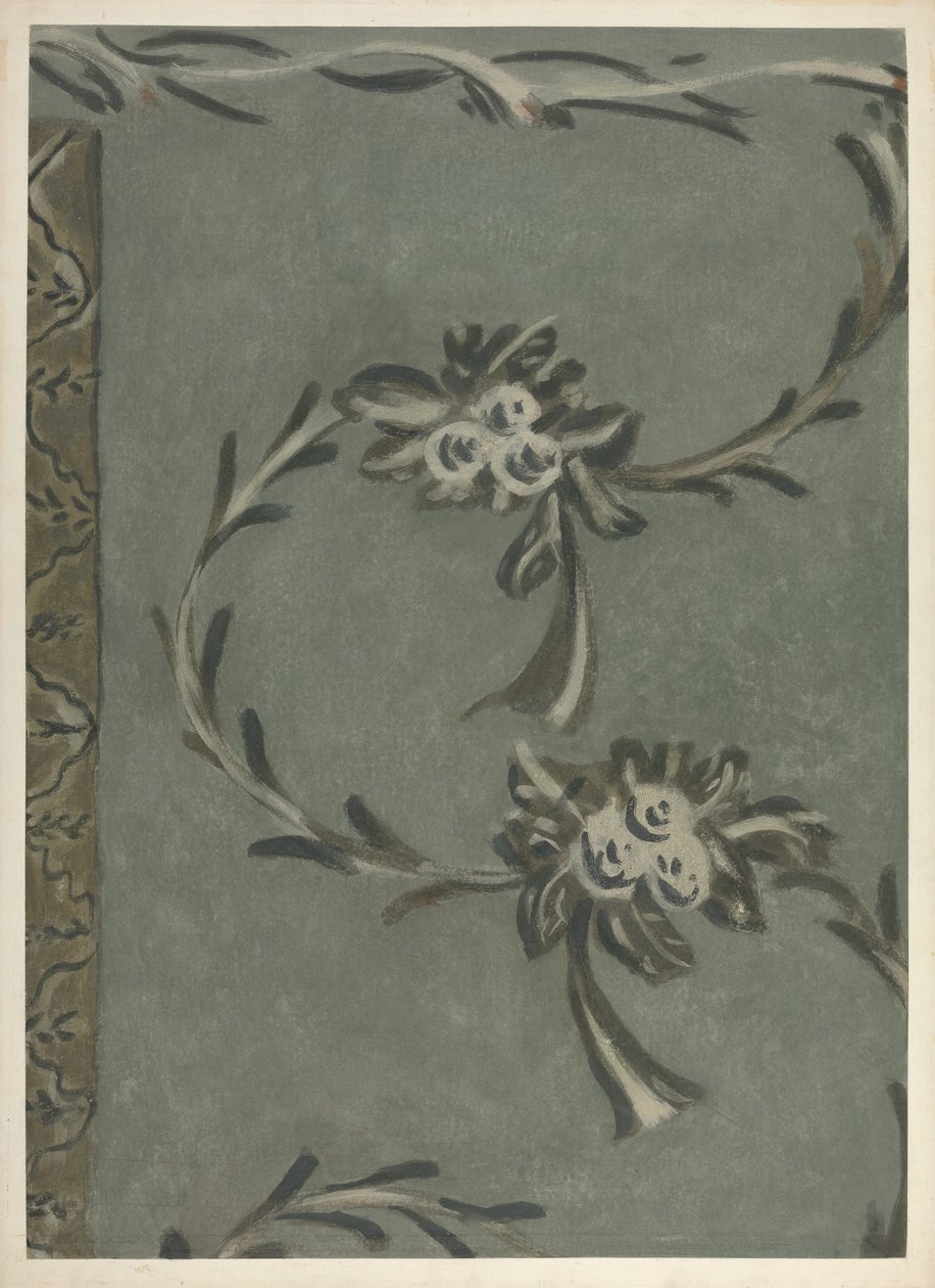 Muro decorado à mão livre, c. 1940. de Michael Lauretano