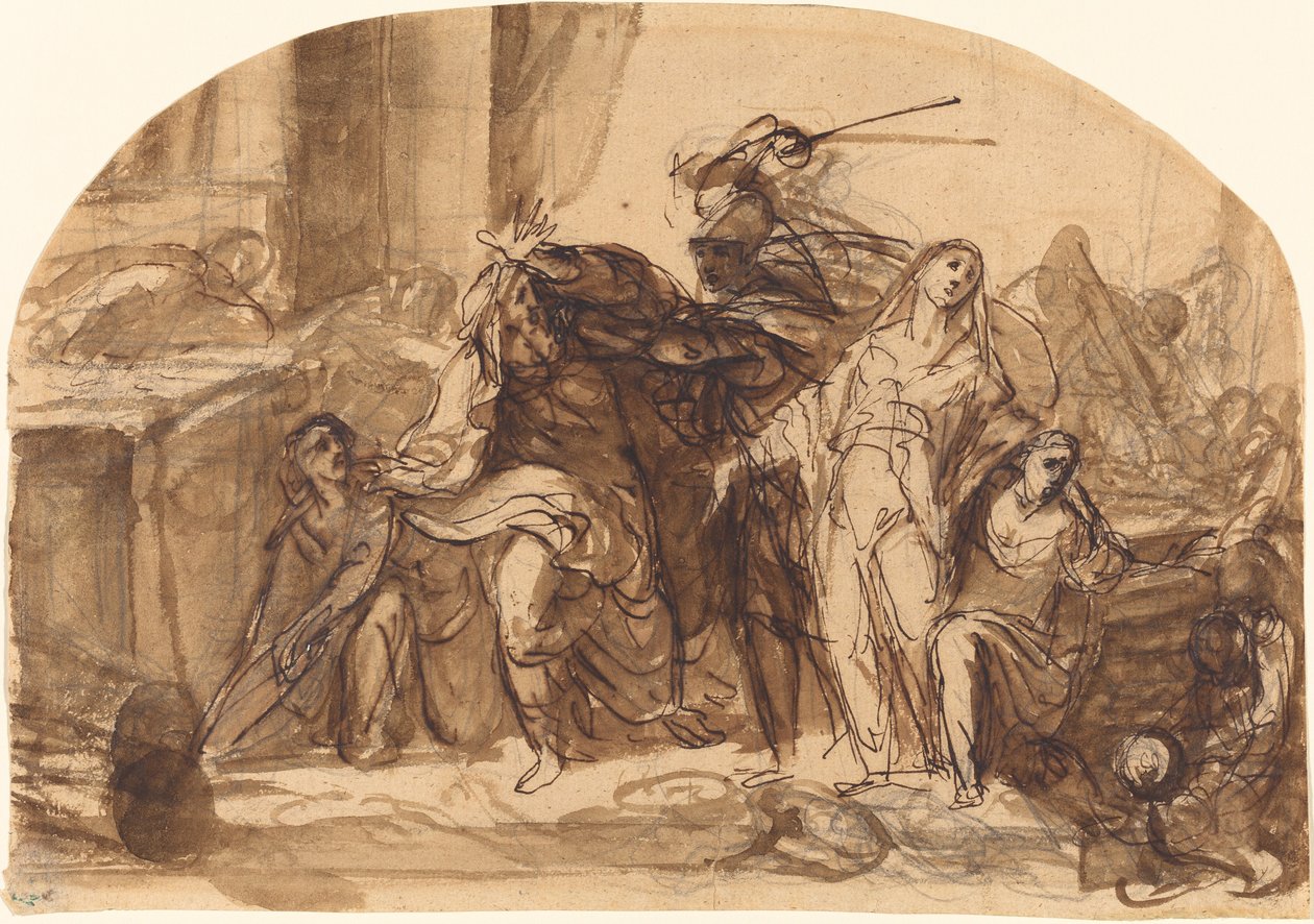 A Morte de Príamo de Michael Lukas Leopold Willmann