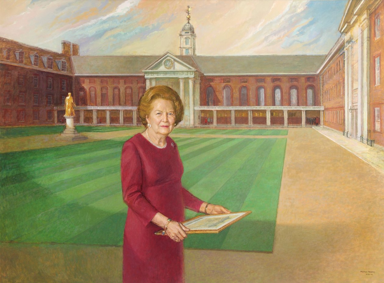 Baronesa Thatcher (óleo sobre tela) de Michael Noakes