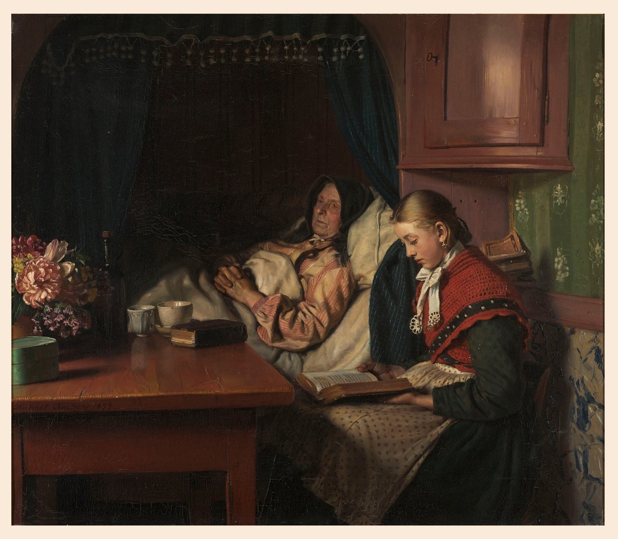 Por avós leito de doença de Michael Peter Ancher