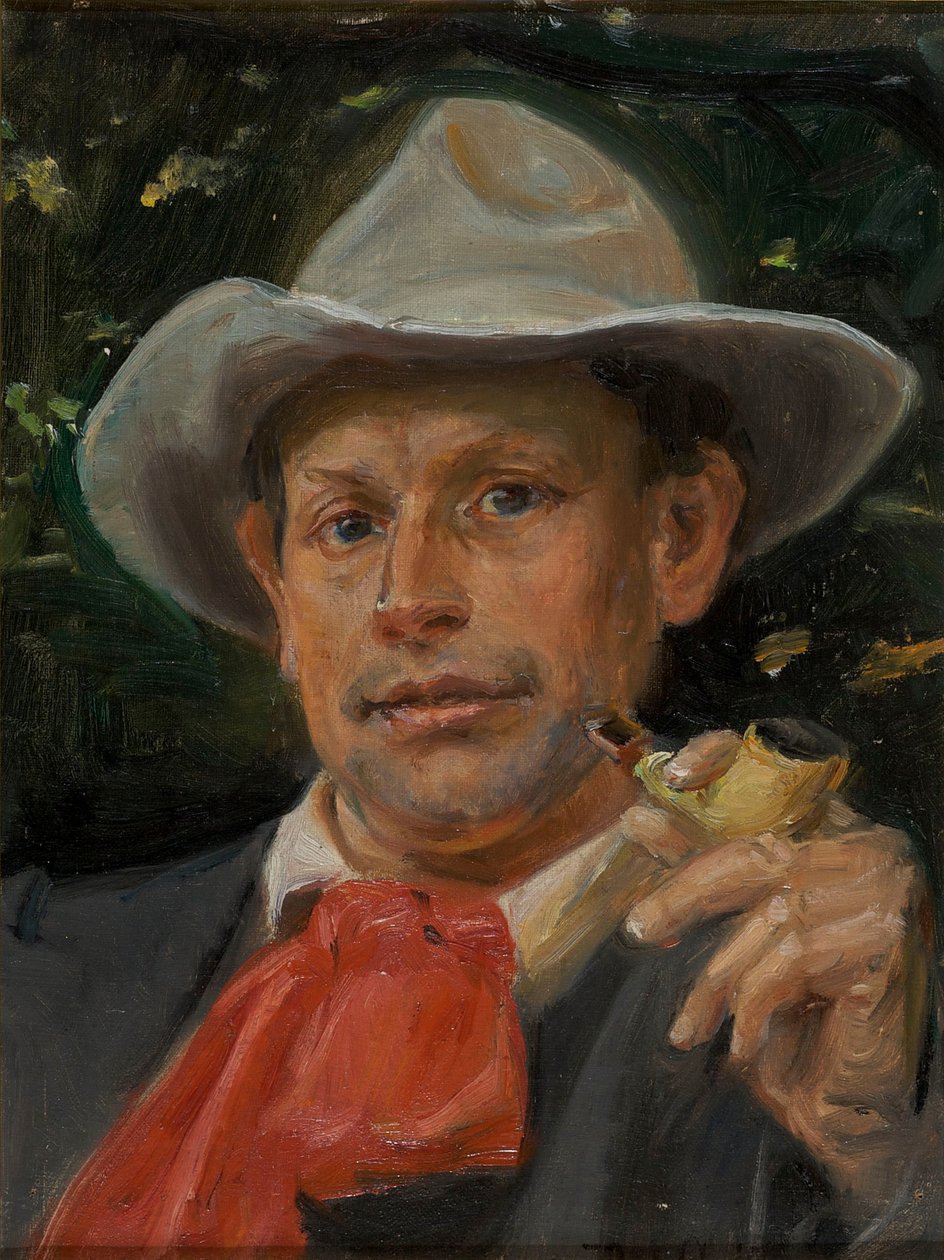 Retrato de Martin Andersen Nexø de Michael Peter Ancher