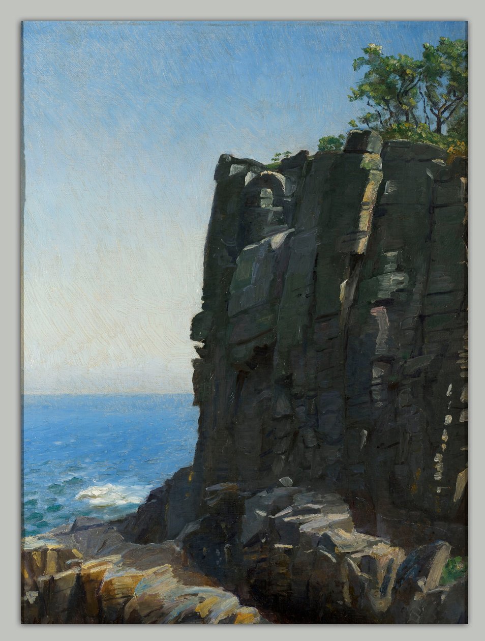 Os penhascos do santuário em Rø de Michael Peter Ancher