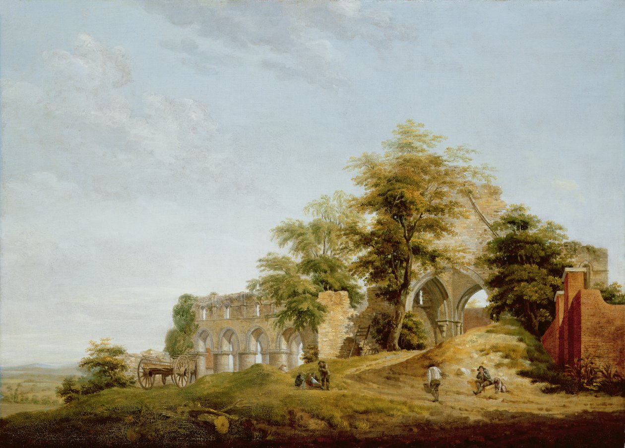Ruínas da Abadia de Buildwas, 1770 de Michael Rooker