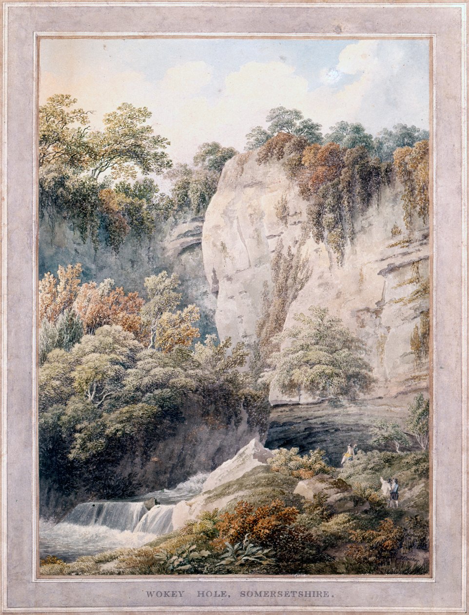 Wookey Hole, Somerset, século XVIII de Michael Rooker