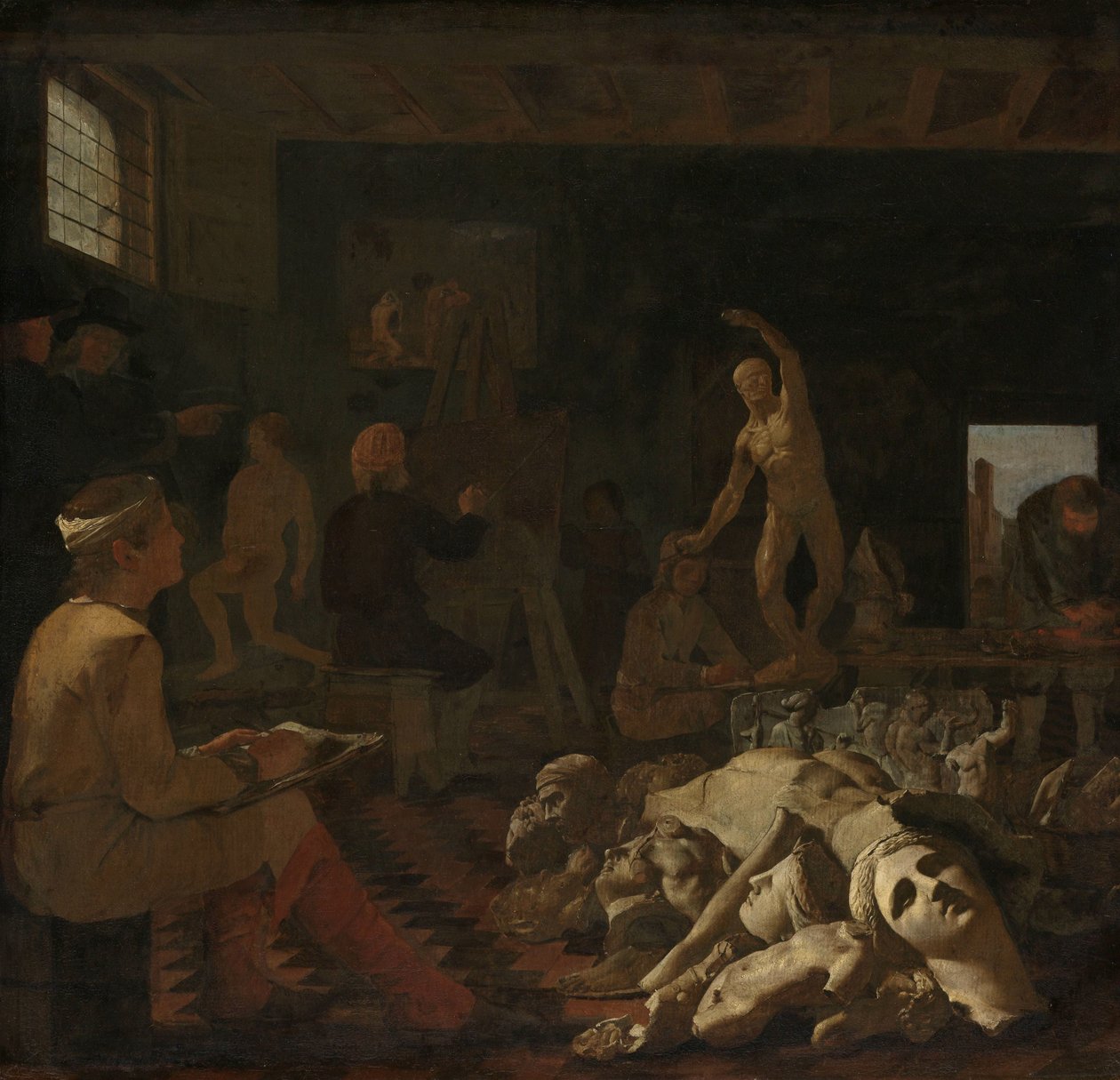 O estúdio de um pintor de Michael Sweerts