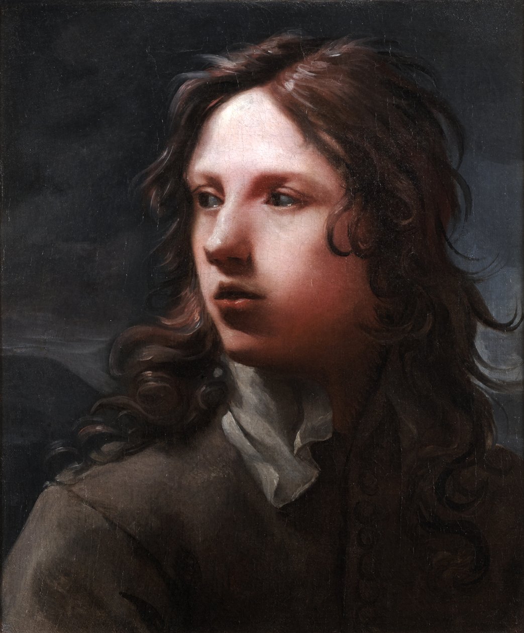 Retrato de um jovem com casaco cinzento de Michael Sweerts