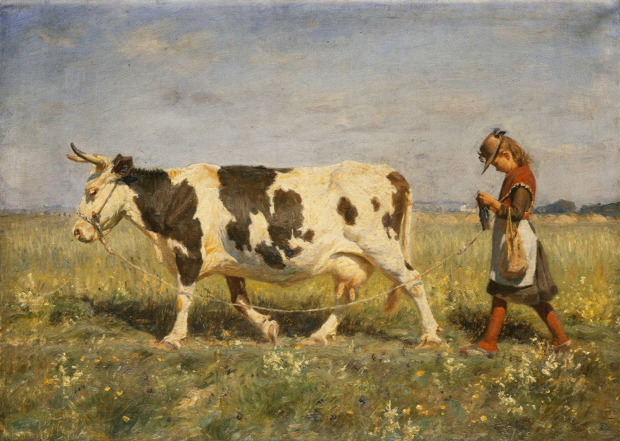 Fora do mercado, 1892 de Michael Therkildsen