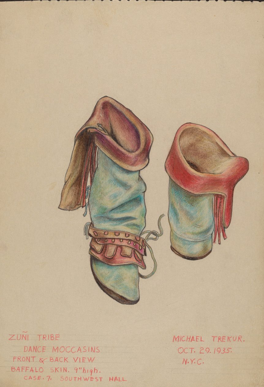 Mocassins de dança de Michael Trekur