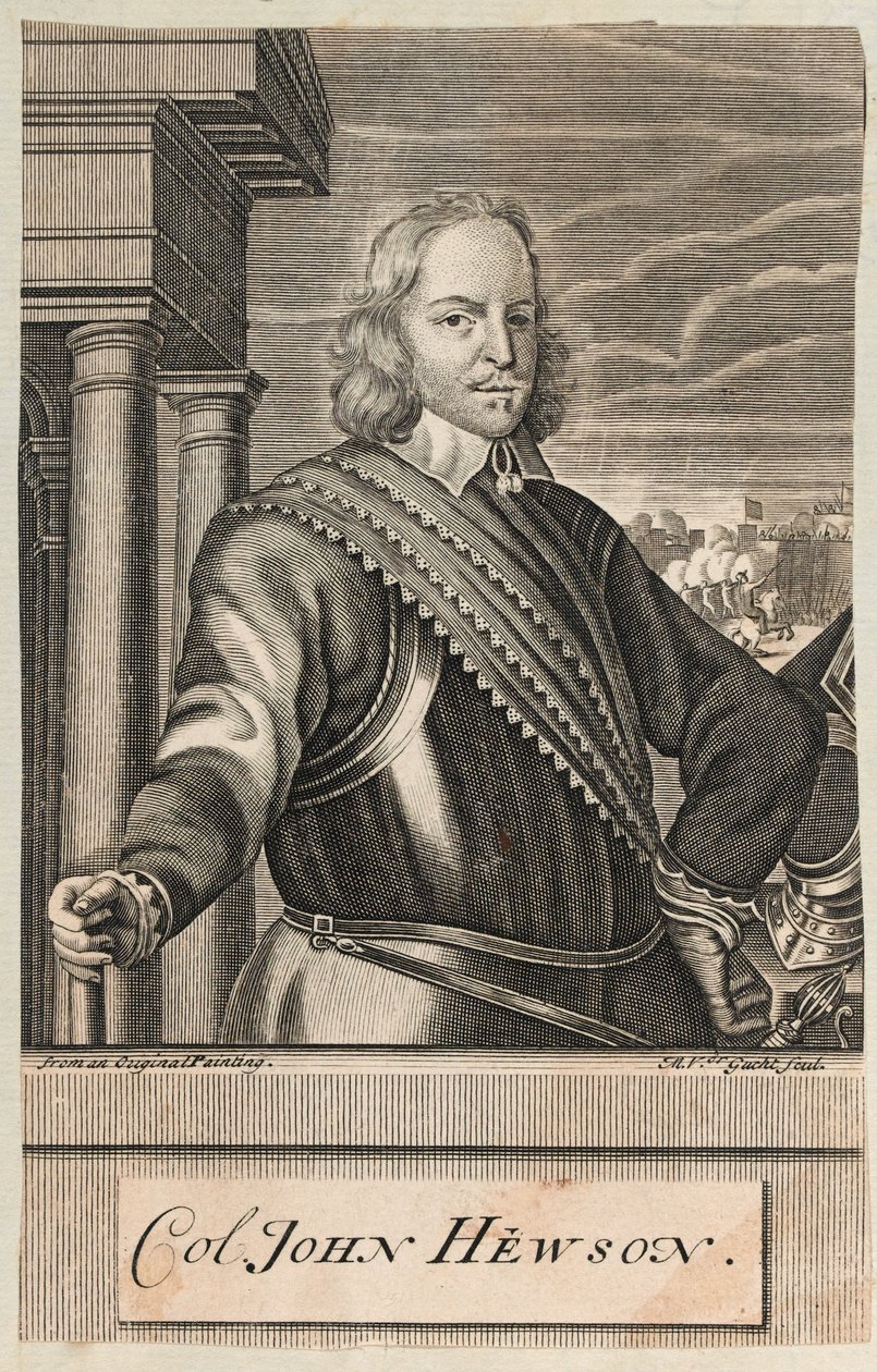 Coronel John Hewson, c.1647 (gravura) de Michael Vandergucht