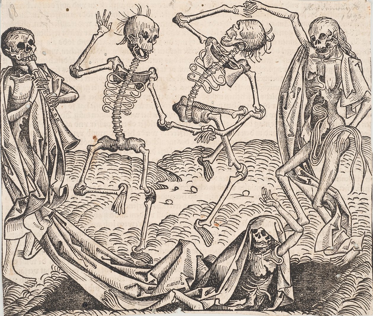 Dança da Morte da Crônica Horária do Mundo de Michael Wolgemut