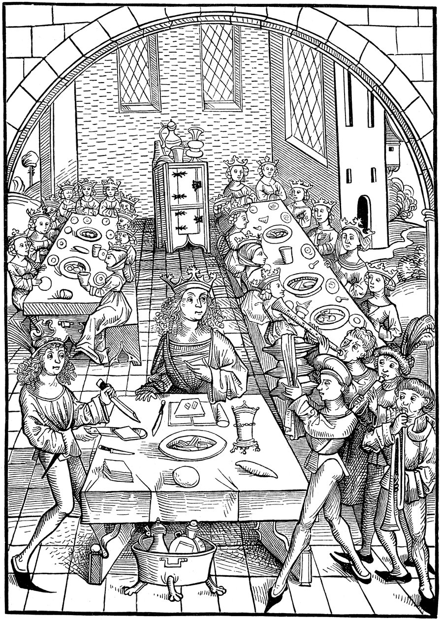 Ilustração para o livro Schatzkammer, 1490-1491 de Michael Wolgemut