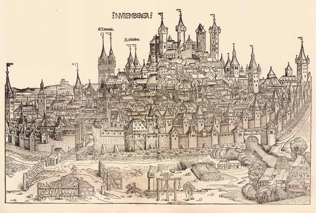 Nuremberga, 1493. de Michael Wolgemut