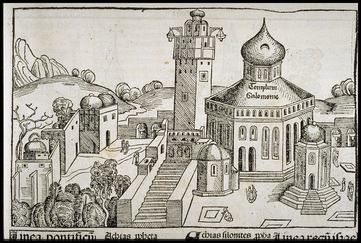 Templum Salomonie do Schedels Chronicle of the World, ca 1493. de Michael Wolgemut