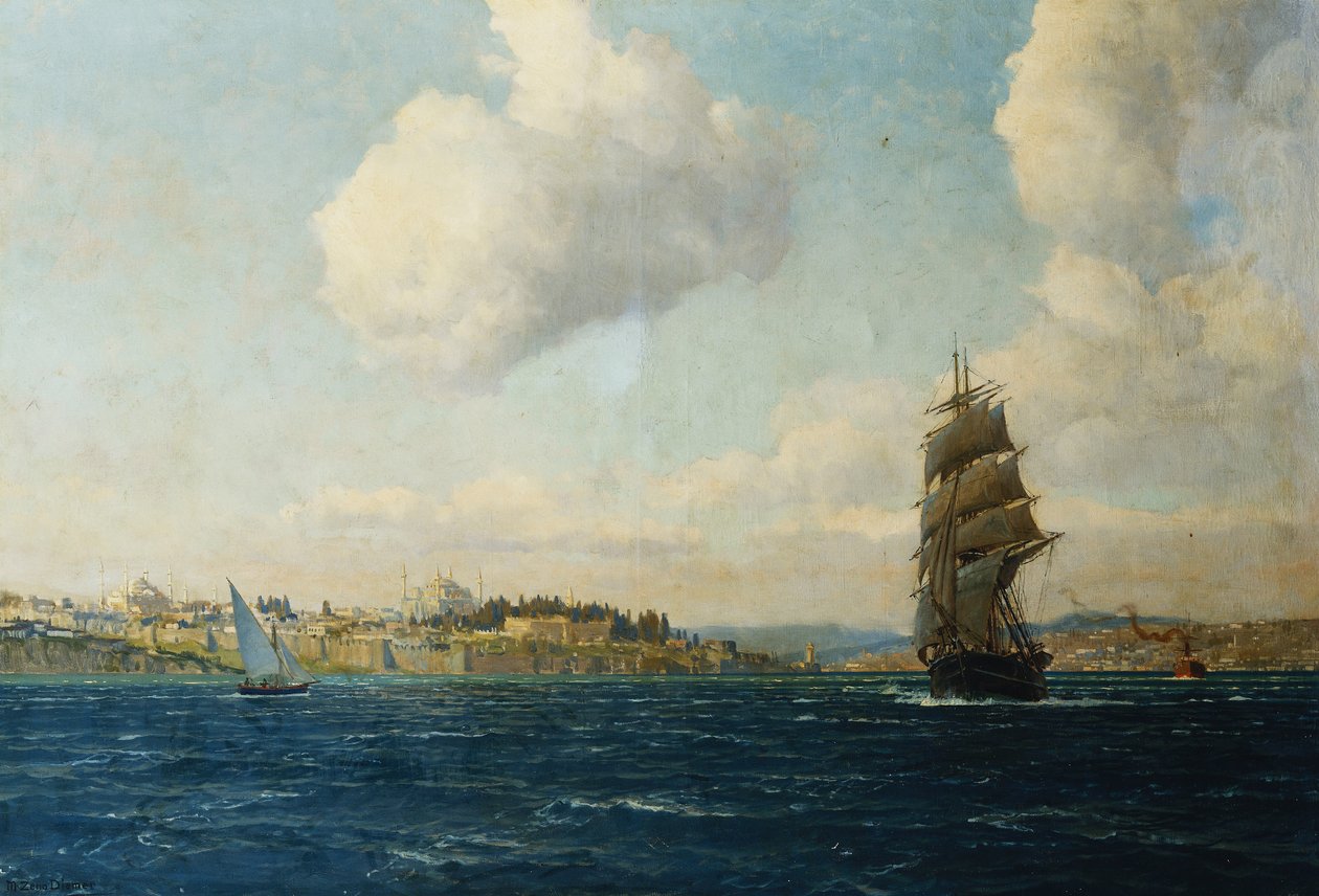 Uma Vista de Constantinopla de Michael Zeno Diemer